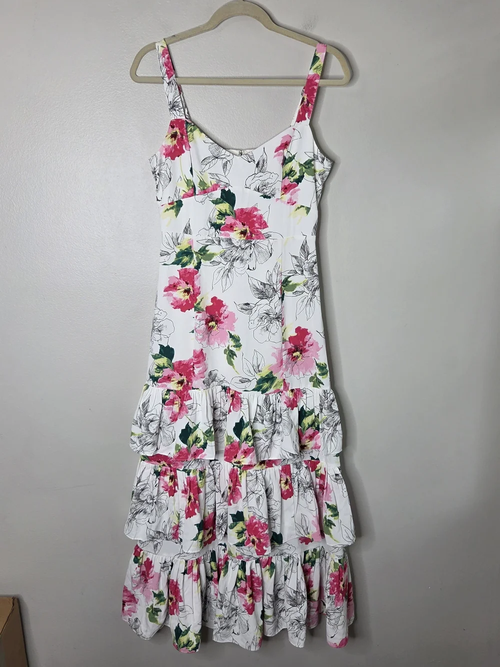 Abercrombie & Fitch Drama Ruffle Tiered Maxi Dress